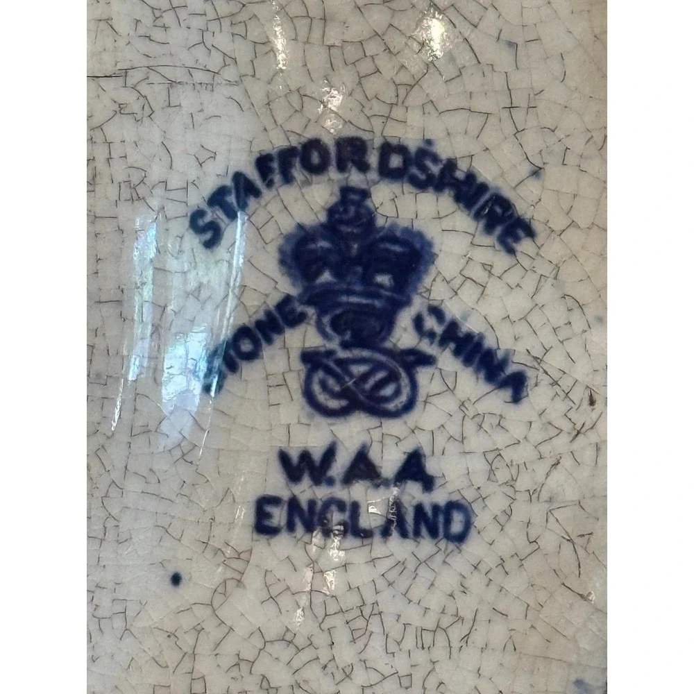 Staffordshire Blue Willow Plate England 9.5